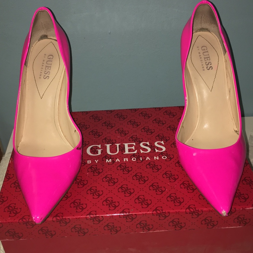 Guess by Marciano Hot Pink Stiletto Shoes